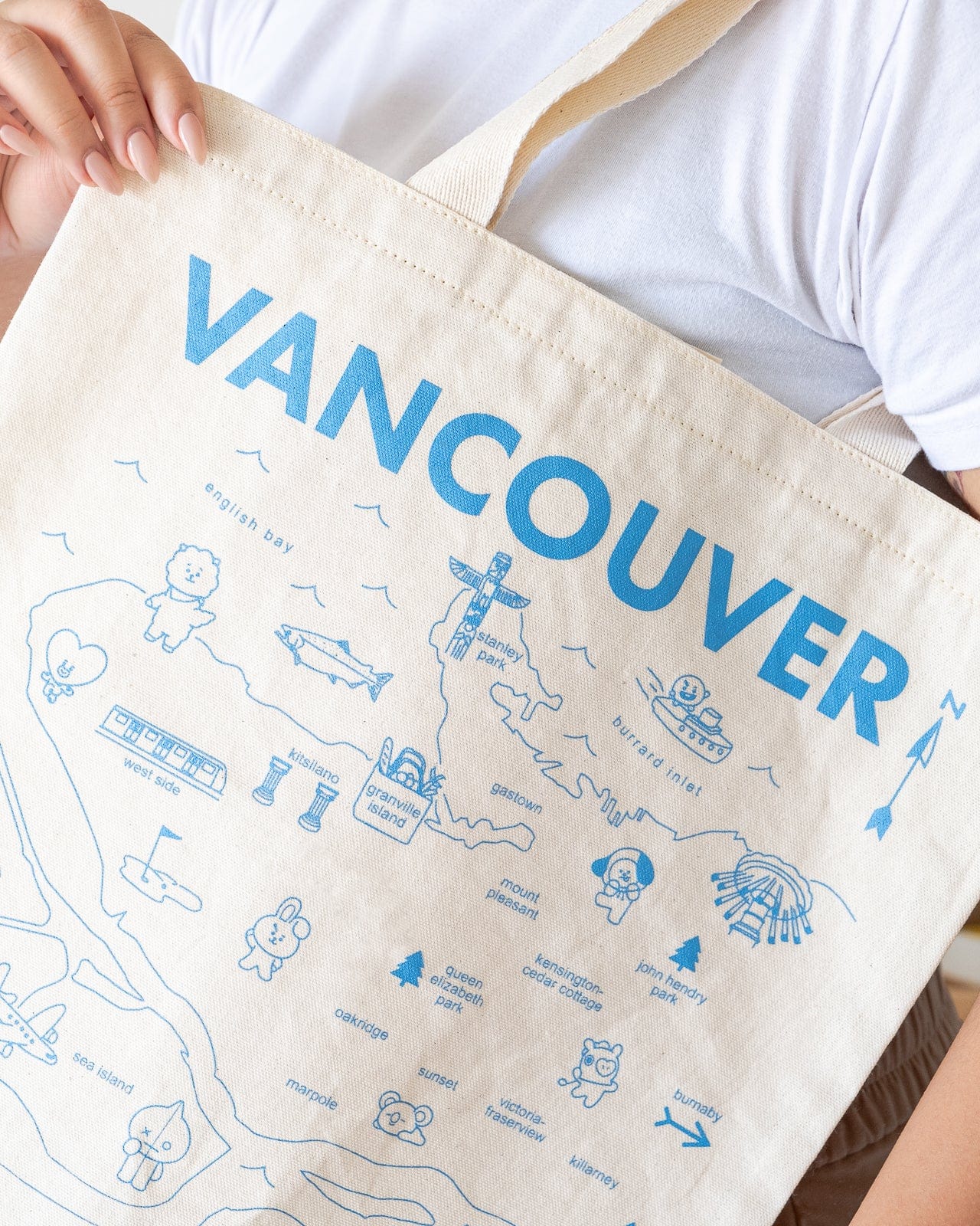Warehouse Sale - LIMITED EDITION BT21 Vancouver Map Tote Bag